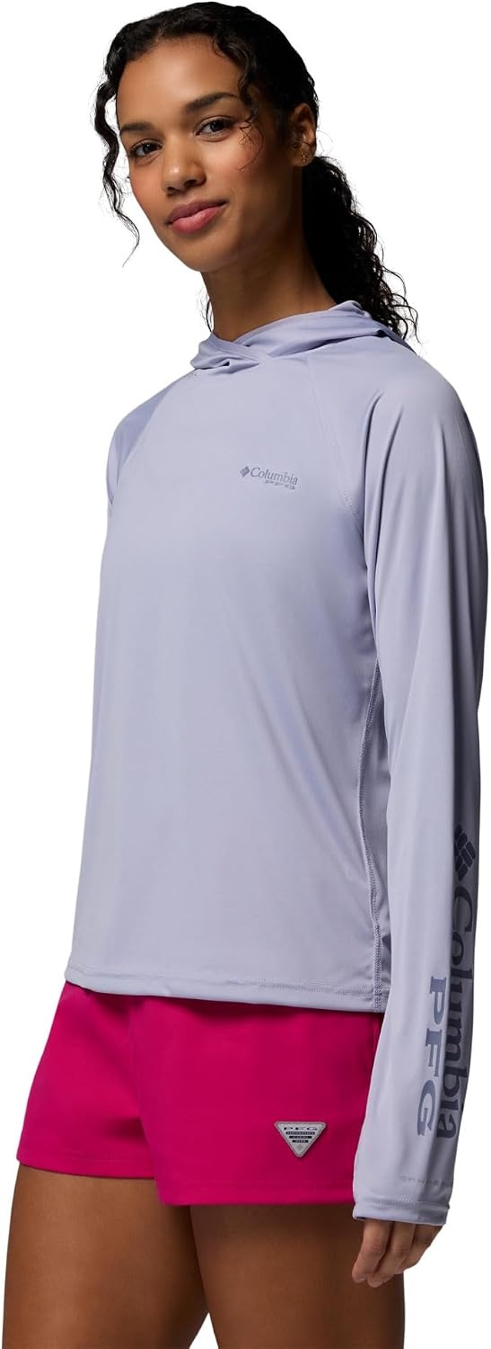 image:imageColumbia Womens PFG Tidal Tee II HoodieTwilightNew Moon