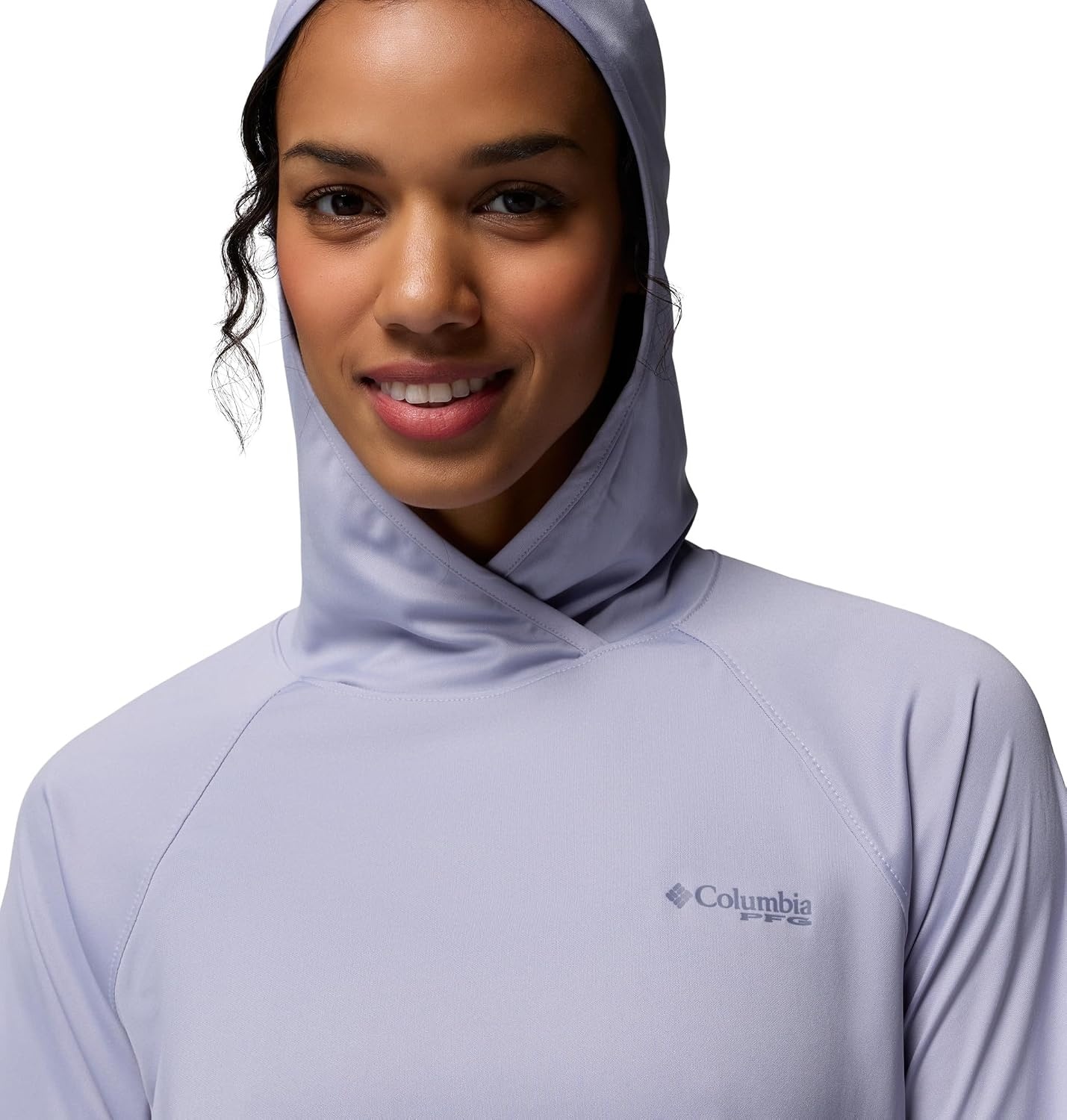 image:imageColumbia Womens PFG Tidal Tee II HoodieTwilightNew Moon