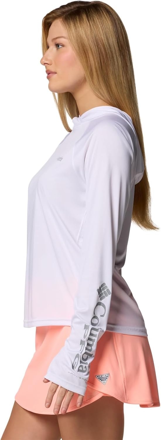 image:imageColumbia Womens PFG Tidal Tee II HoodieWhite