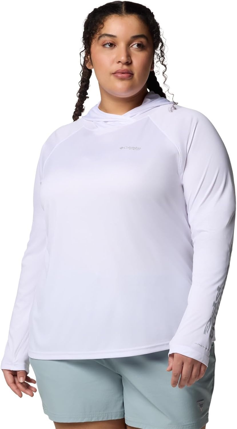 image:imageColumbia Womens PFG Tidal Tee II HoodieWhite