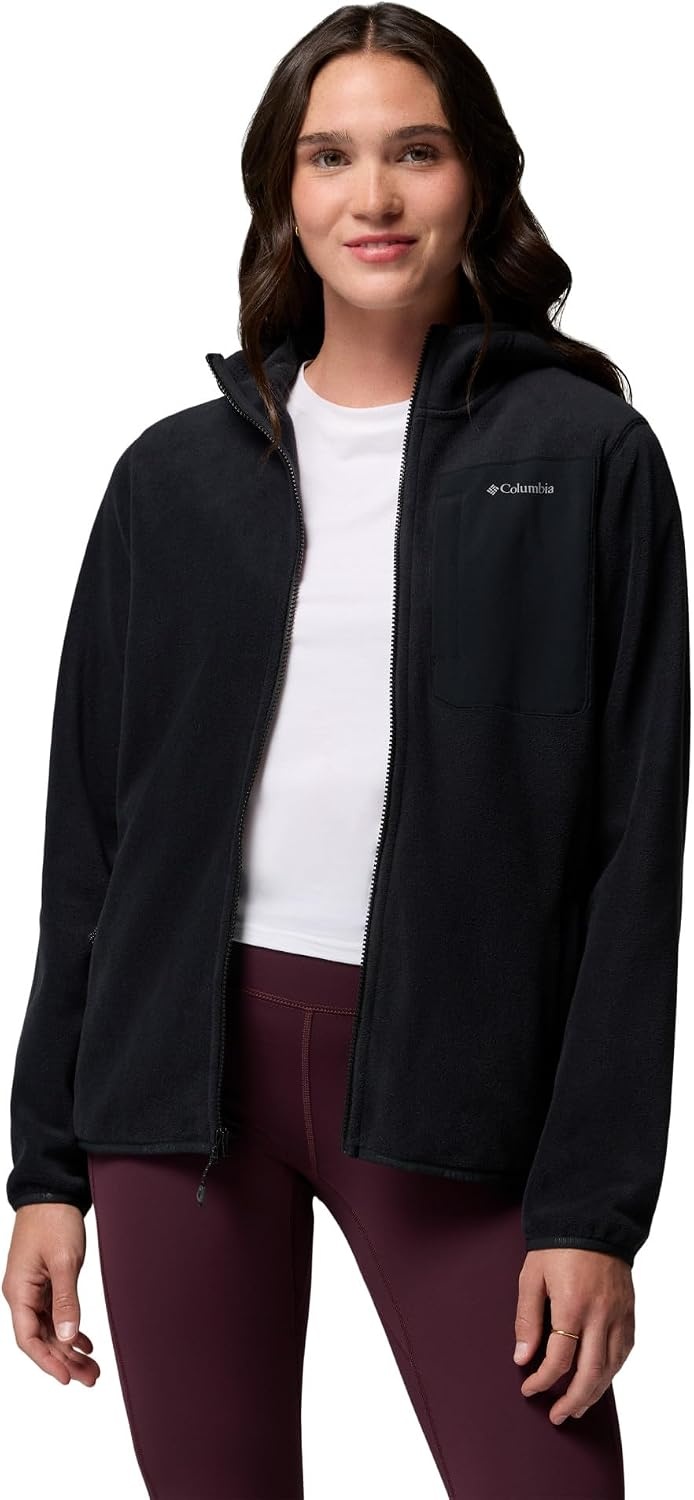 image:imageColumbia Womens Pacific Arch 200 Hooded Full Zip FleeceBlack