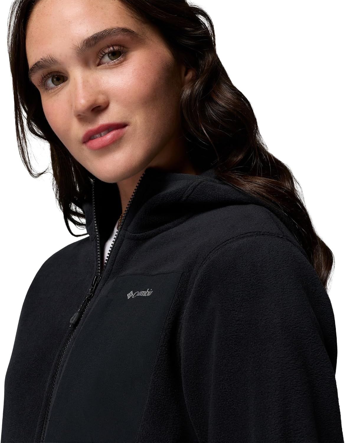 image:imageColumbia Womens Pacific Arch 200 Hooded Full Zip FleeceBlack