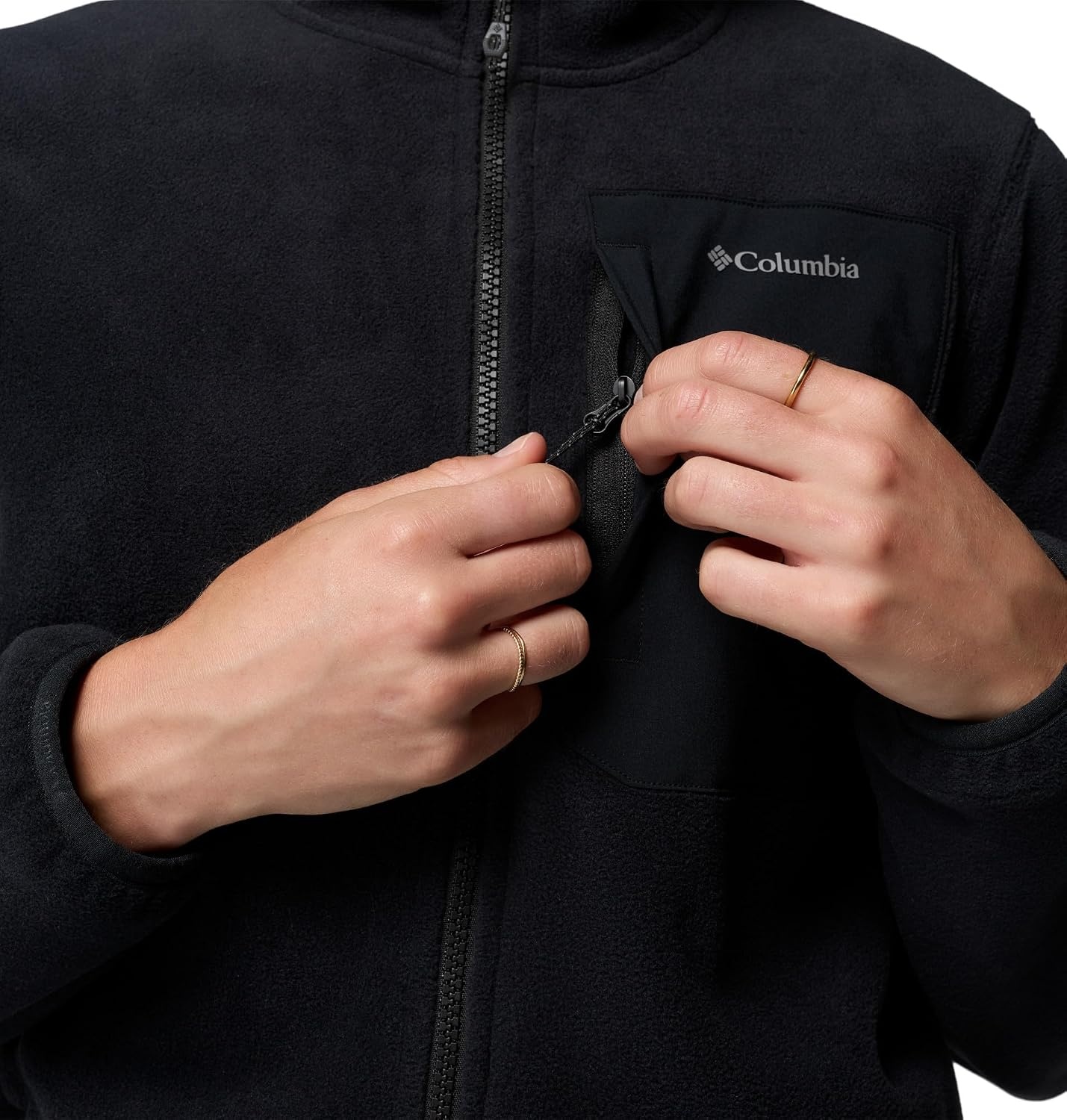 image:imageColumbia Womens Pacific Arch 200 Hooded Full Zip FleeceBlack