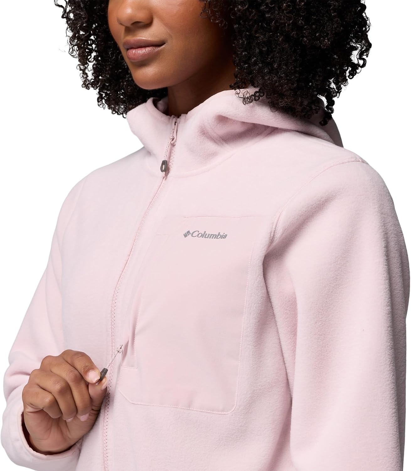 image:imageColumbia Womens Pacific Arch 200 Hooded Full Zip FleeceMineral Pink
