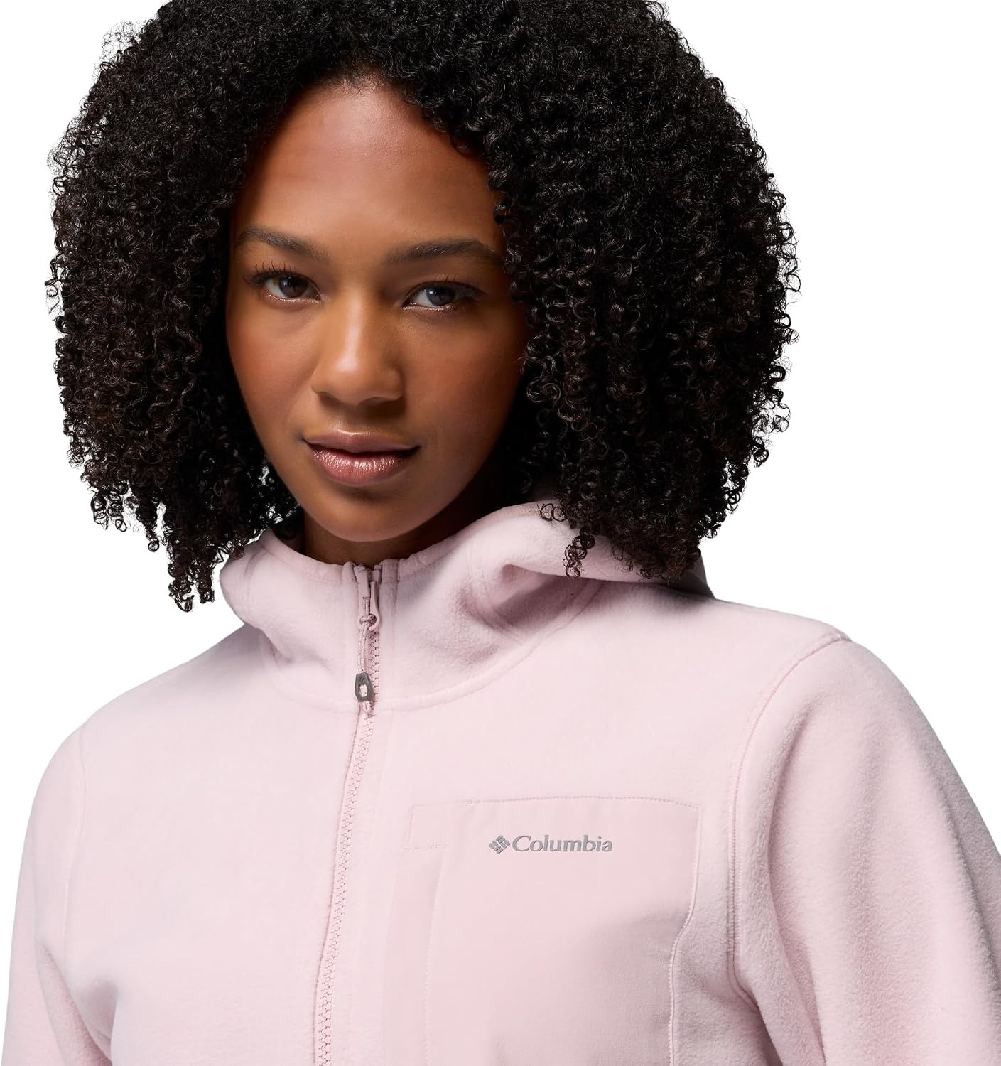 image:imageColumbia Womens Pacific Arch 200 Hooded Full Zip FleeceMineral Pink