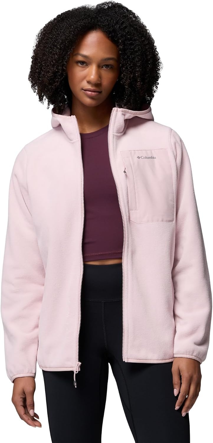 image:imageColumbia Womens Pacific Arch 200 Hooded Full Zip FleeceMineral Pink