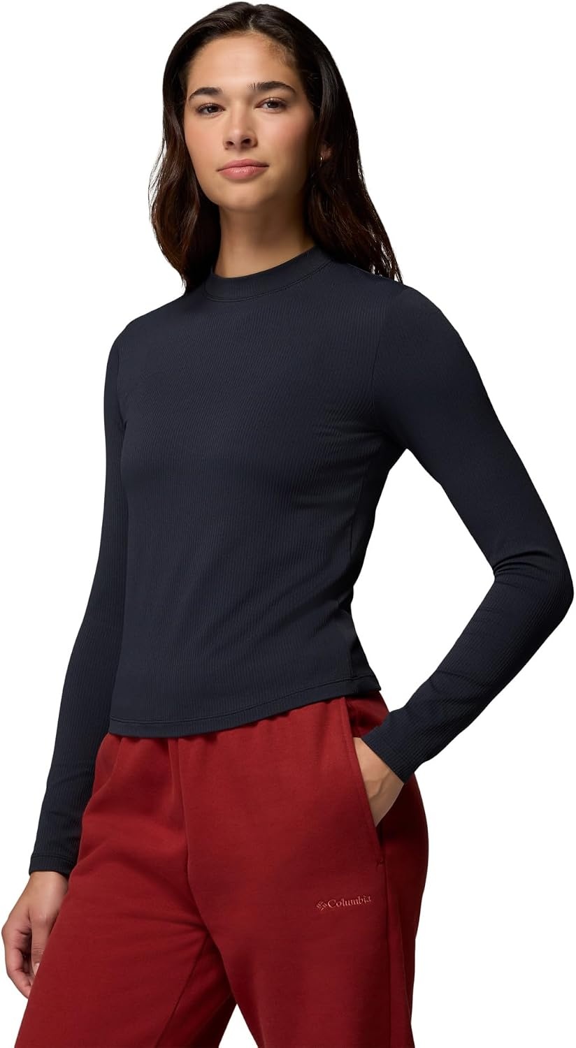 image:imageColumbia Womens Pinetown Canyon Long Sleeve MockneckBlack