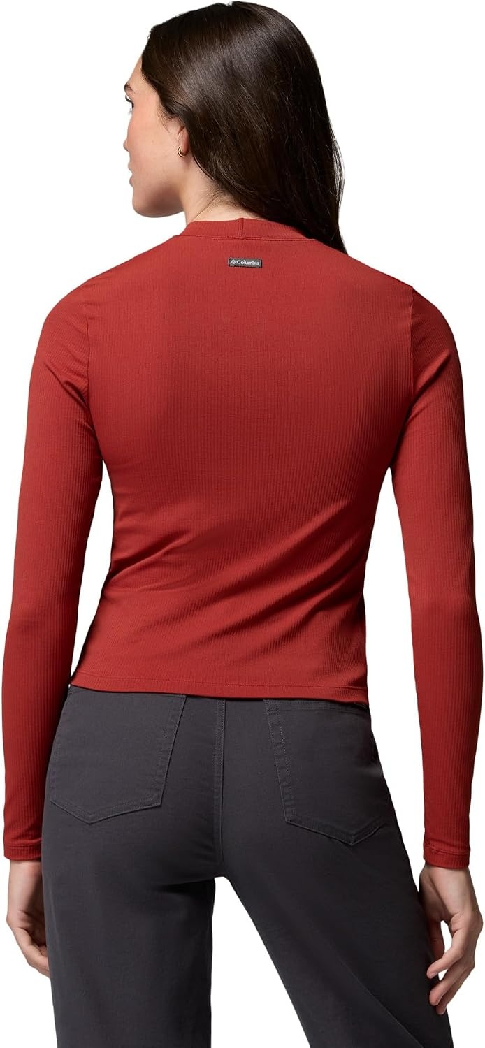 image:imageColumbia Womens Pinetown Canyon Long Sleeve MockneckRed Oxide
