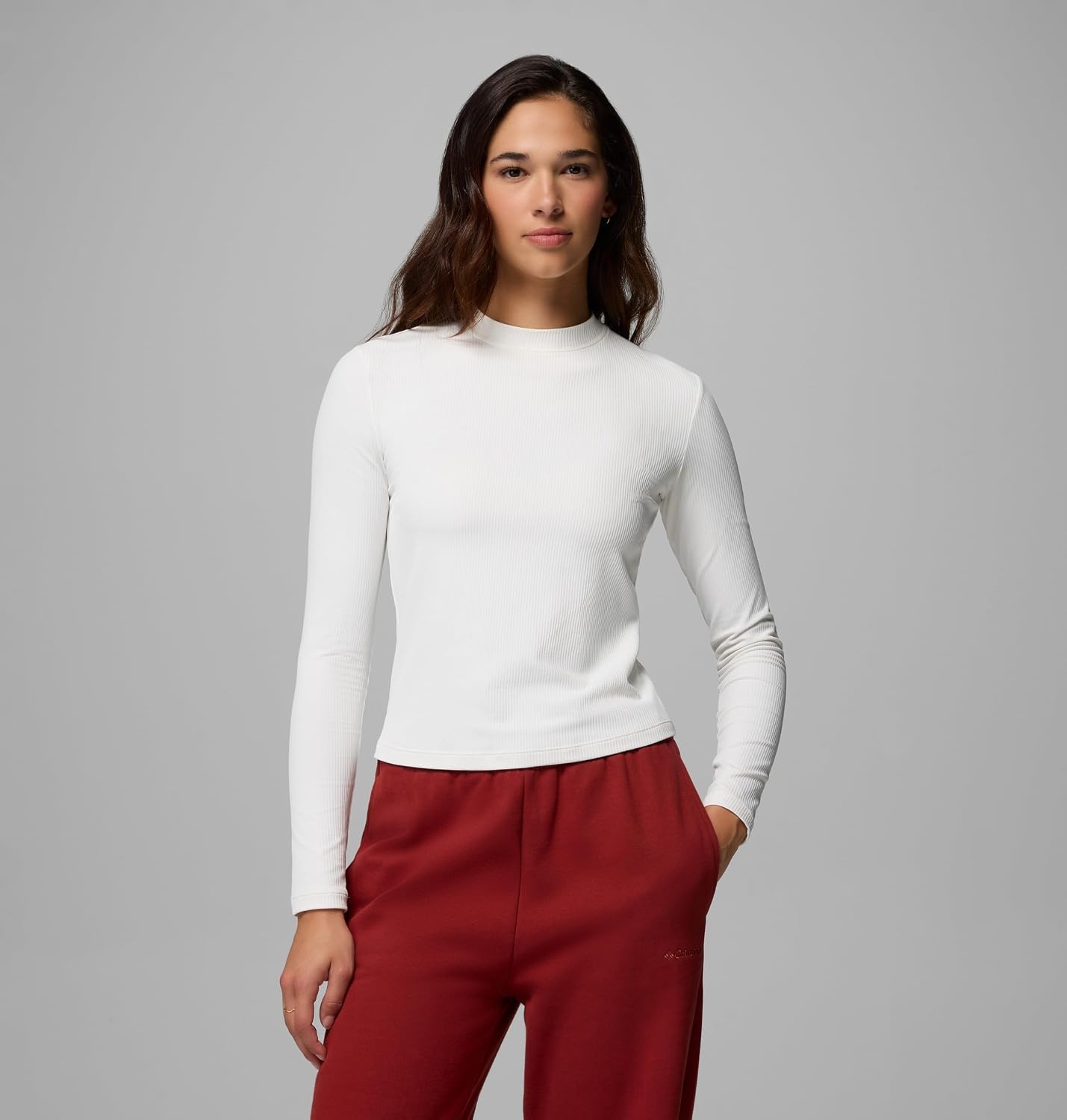 image:imageColumbia Womens Pinetown Canyon Long Sleeve MockneckSea Salt
