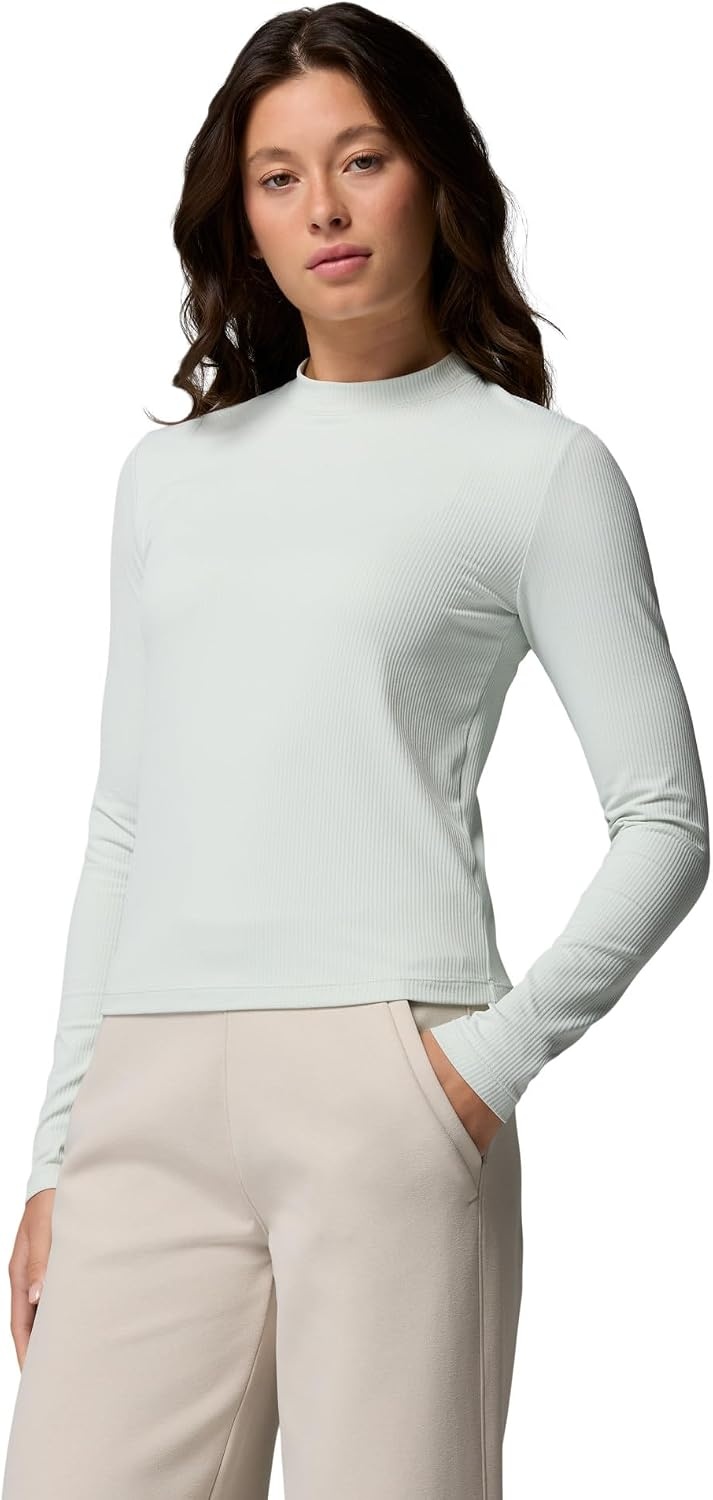 image:imageColumbia Womens Pinetown Canyon Long Sleeve MockneckTea Light