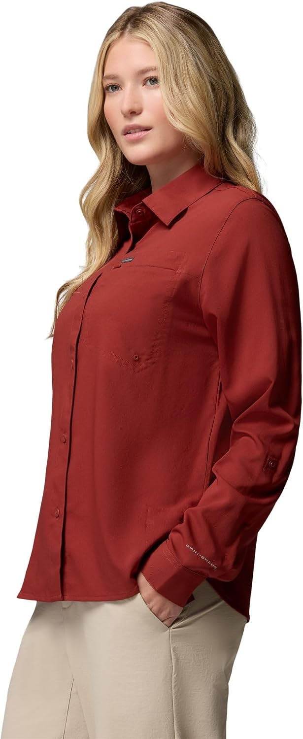 image:imageColumbia Womens Silver Ridge Utility II Long Sleeve ShirtRed Oxide
