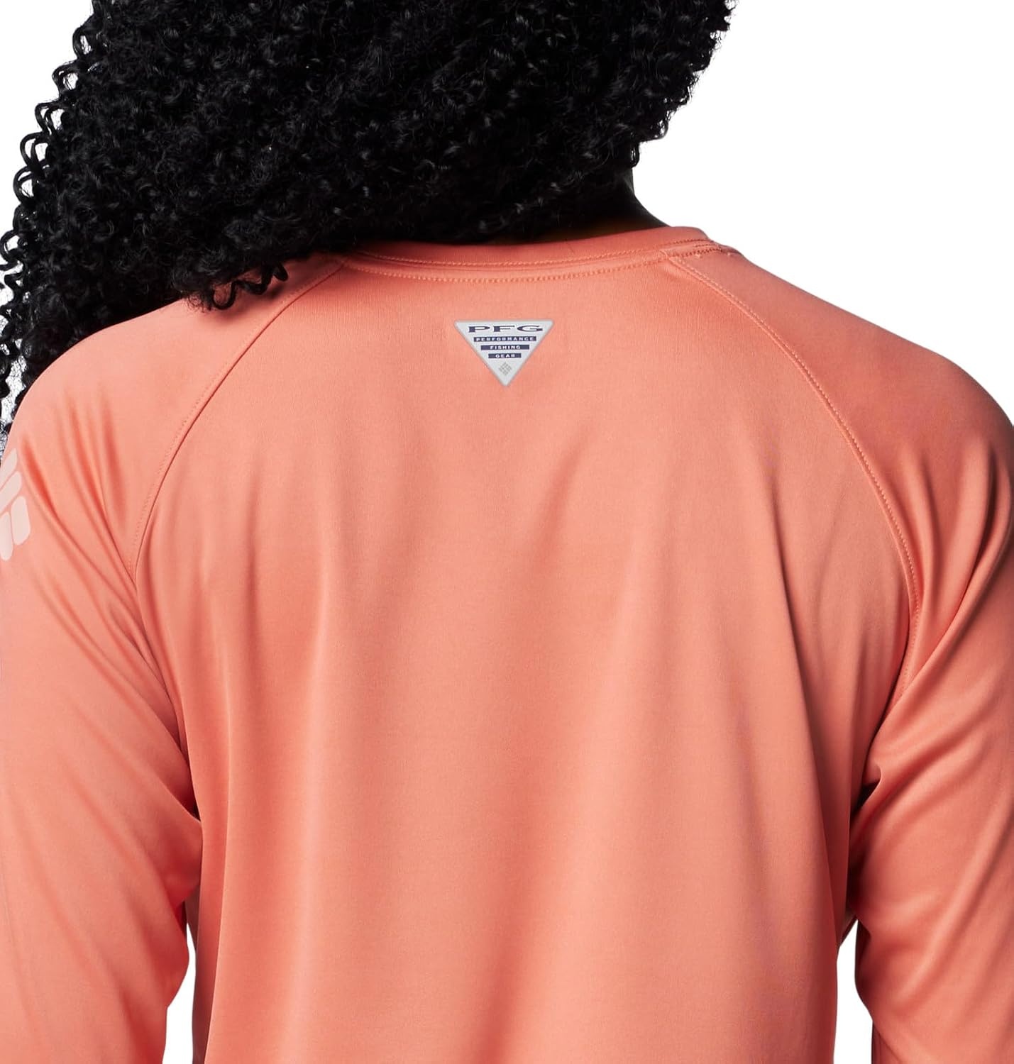 image:imageColumbia Womens Tidal Tee II Long Sleeve HoodieFaded PeachFaux Pink Logo