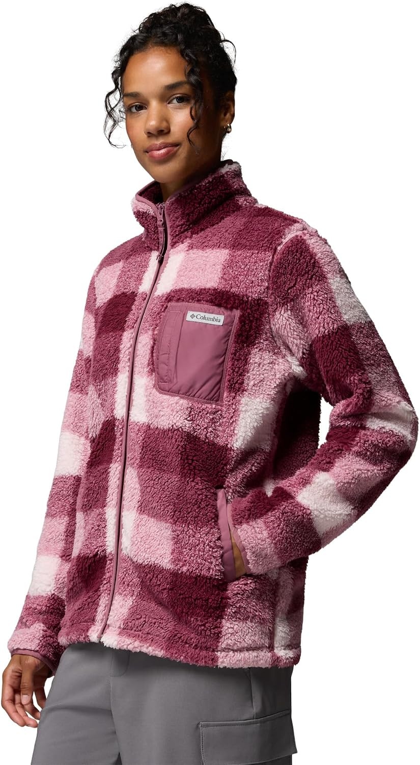 image:imageColumbia Womens West Bend Print Full Zip IIAntique MauveMulti Buffalo Check
