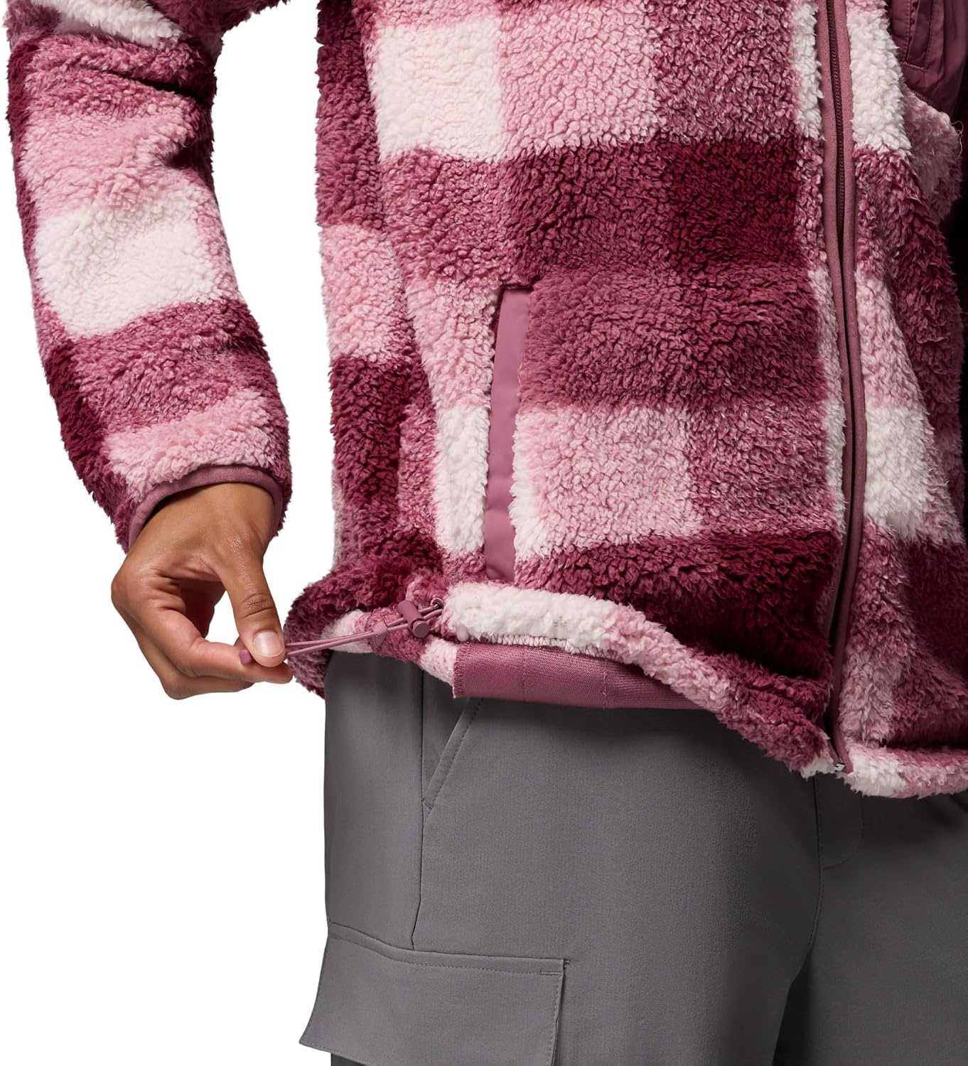 image:imageColumbia Womens West Bend Print Full Zip IIAntique MauveMulti Buffalo Check