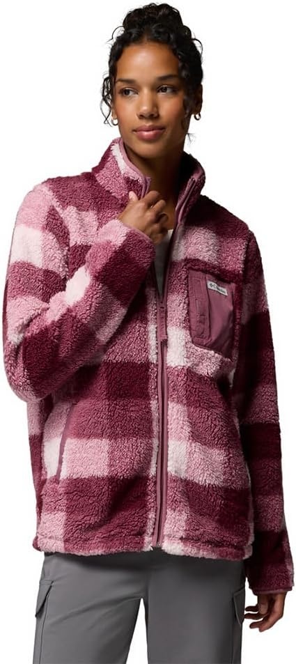 image:imageColumbia Womens West Bend Print Full Zip IIAntique MauveMulti Buffalo Check
