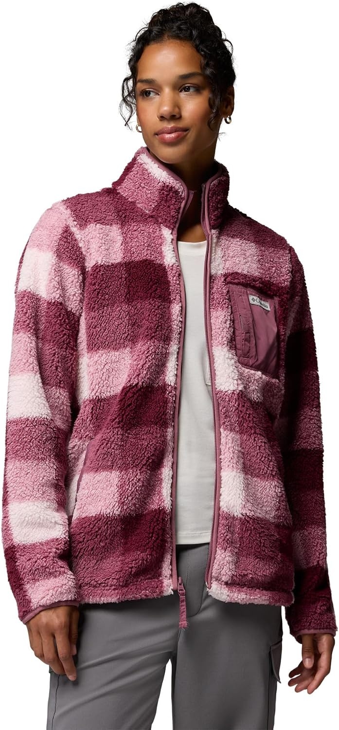 image:imageColumbia Womens West Bend Print Full Zip IIAntique MauveMulti Buffalo Check