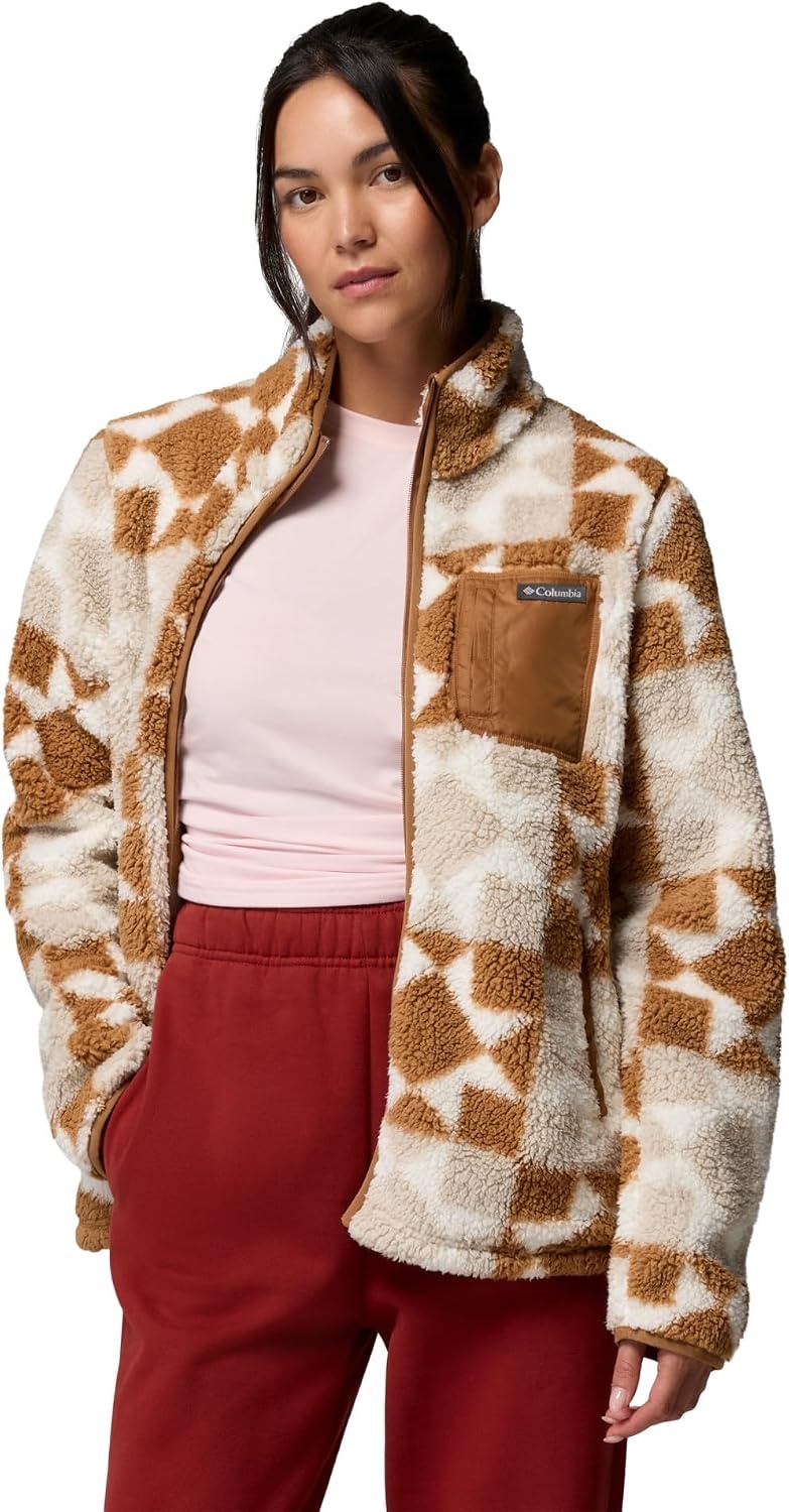 image:imageColumbia Womens West Bend Print Full Zip IICamel BrownCozy Quilt