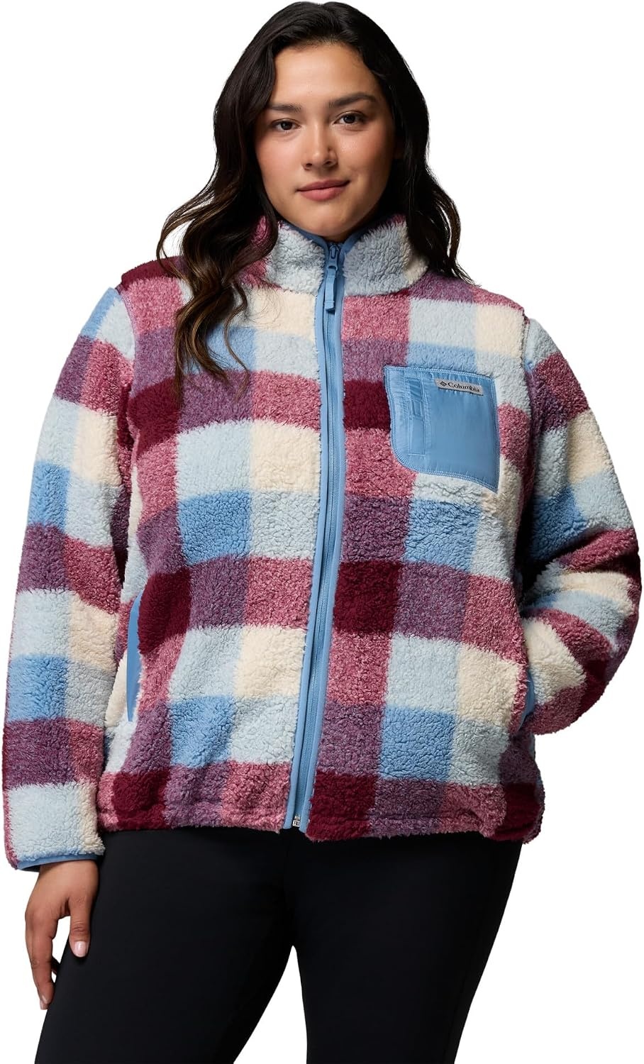 image:imageColumbia Womens West Bend Print Full Zip IIRainy DayMulti Buffalo Check