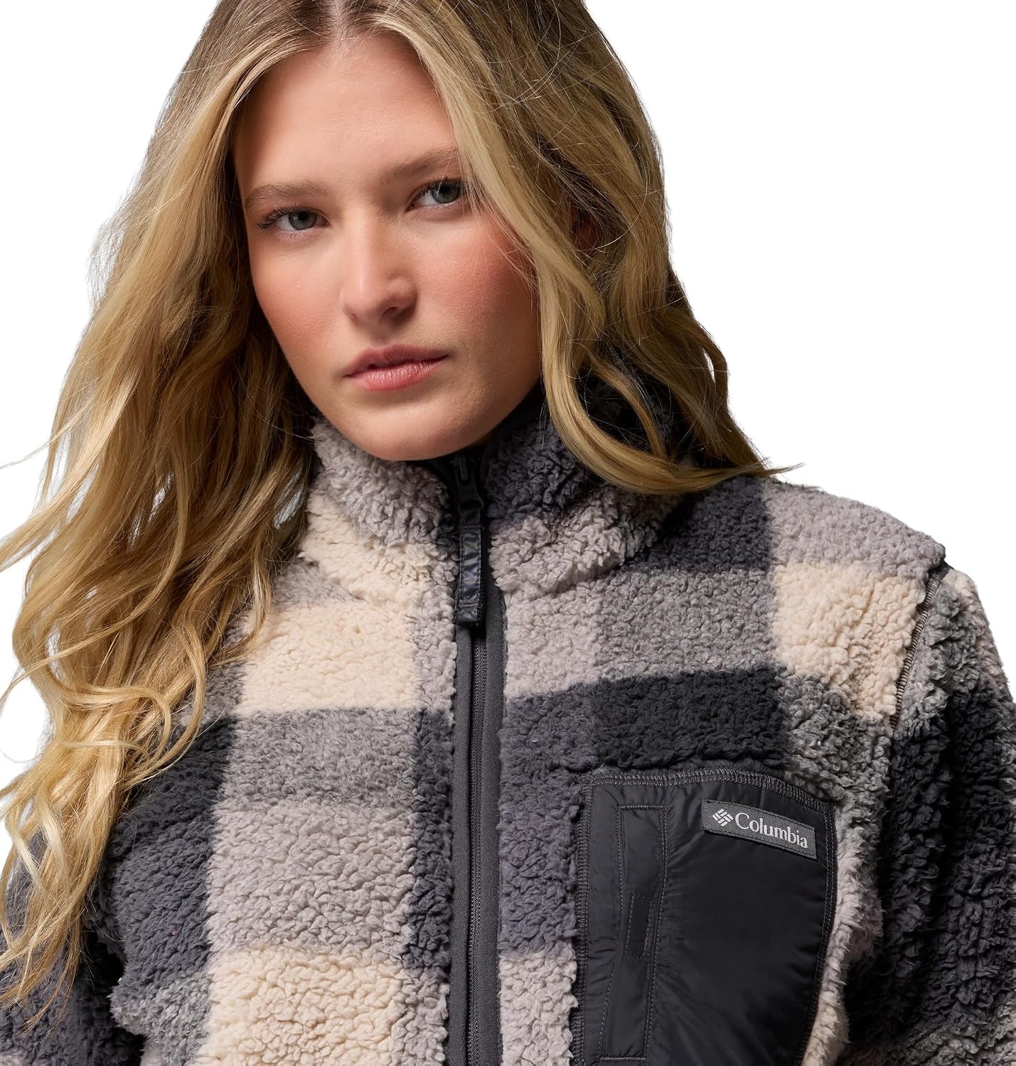 image:imageColumbia Womens West Bend Print Full Zip IISharkMulti Buffalo Check