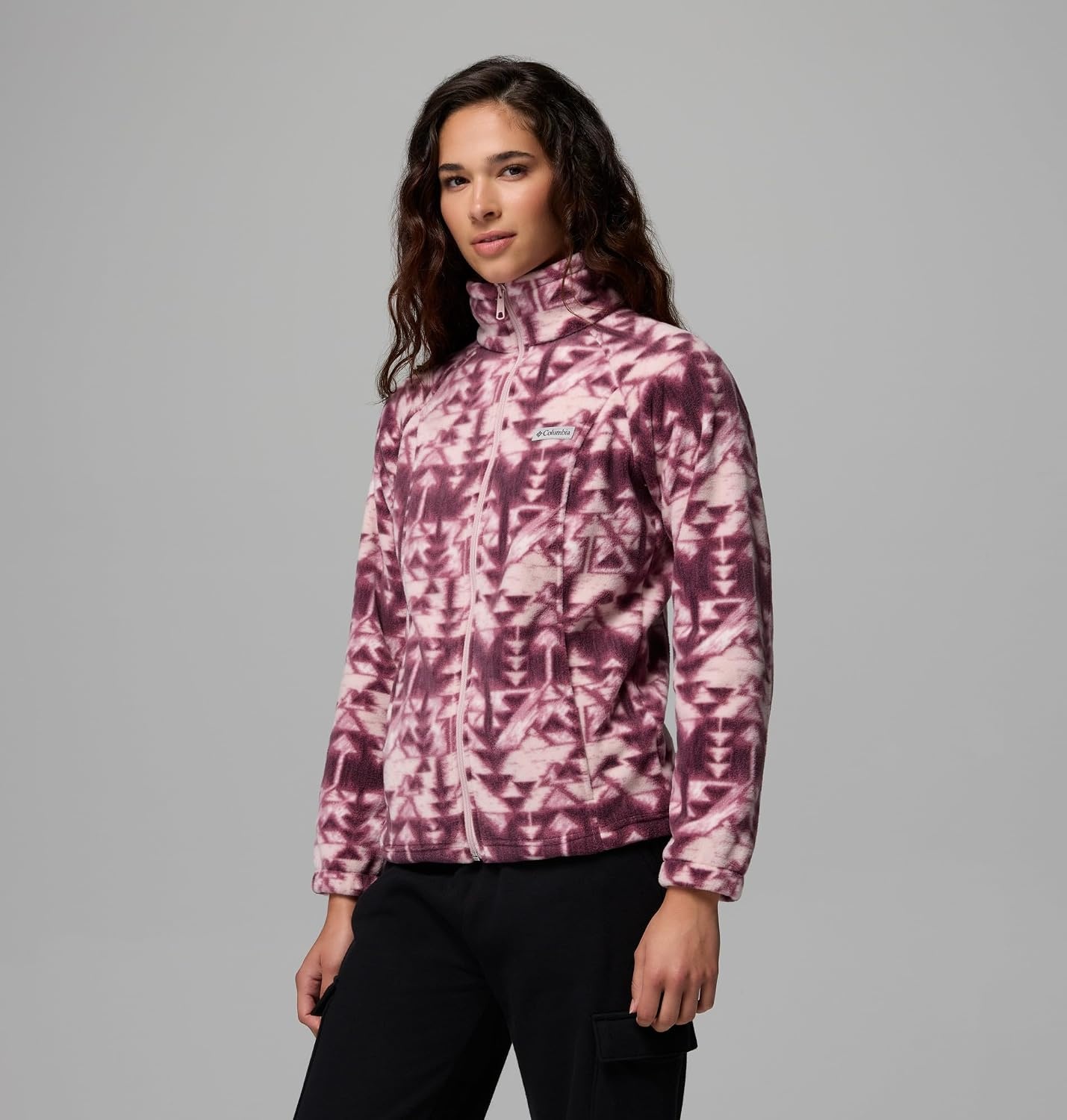 image:imageColumbia womens Benton Springs Printed Full ZipAntique MauveSketchup