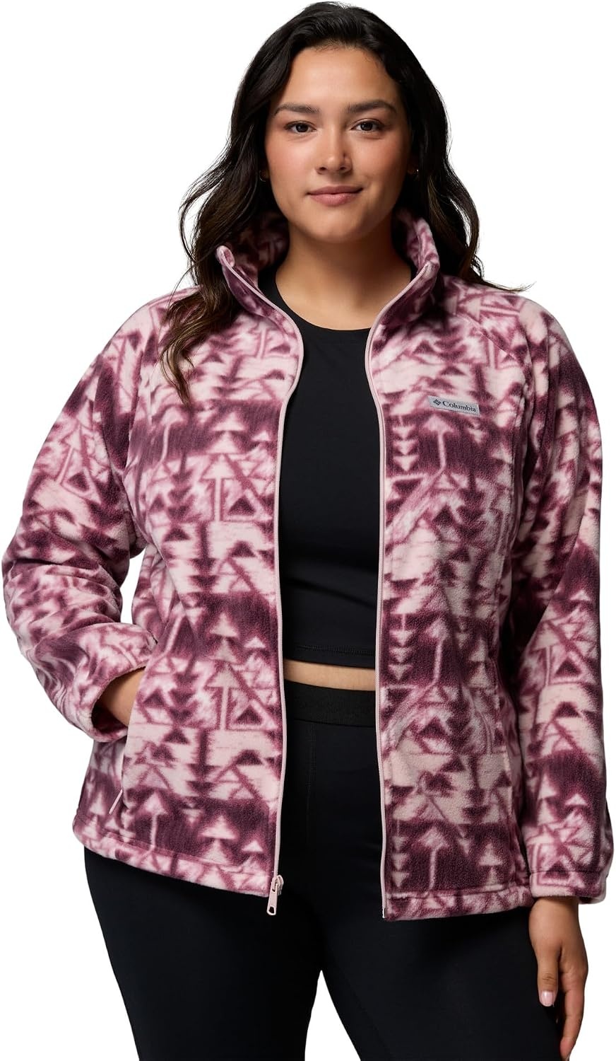 image:imageColumbia womens Benton Springs Printed Full ZipAntique MauveSketchup