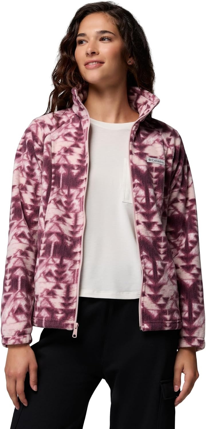 image:imageColumbia womens Benton Springs Printed Full ZipAntique MauveSketchup