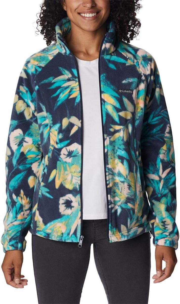 image:imageColumbia womens Benton Springs Printed Full ZipBright AquaWisterian