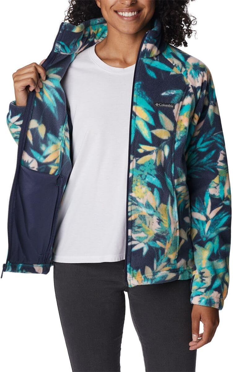 image:imageColumbia womens Benton Springs Printed Full ZipBright AquaWisterian
