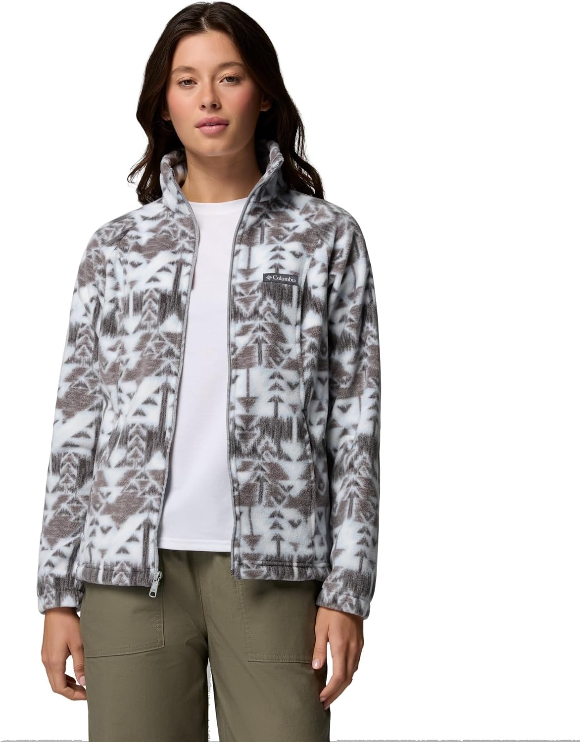 image:imageColumbia womens Benton Springs Printed Full ZipCirrus GreySketchup