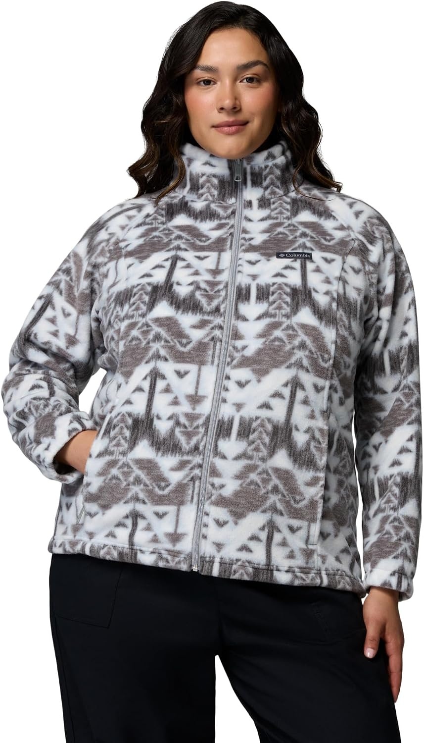 image:imageColumbia womens Benton Springs Printed Full ZipCirrus GreySketchup