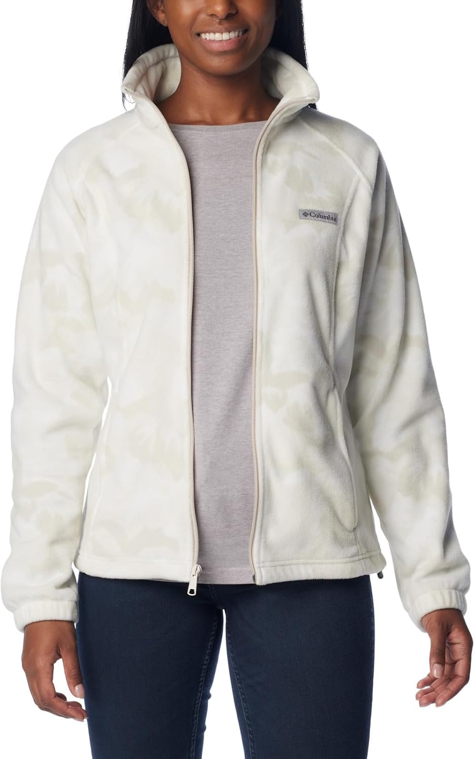 image:imageColumbia womens Benton Springs Printed Full ZipDark Stone Peonies