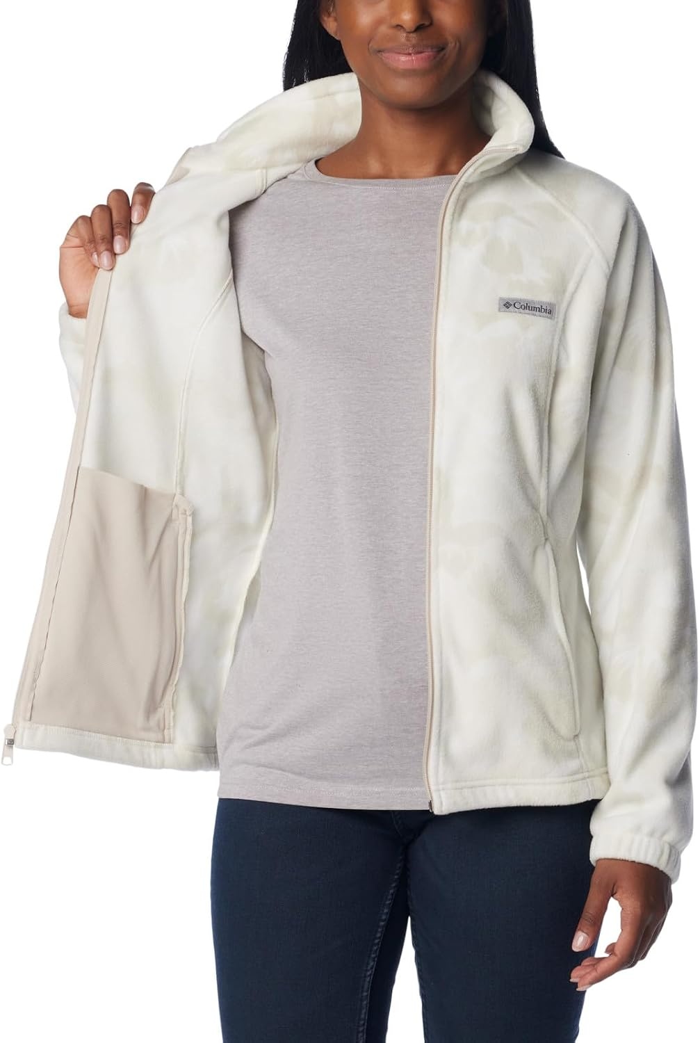 image:imageColumbia womens Benton Springs Printed Full ZipDark Stone Peonies
