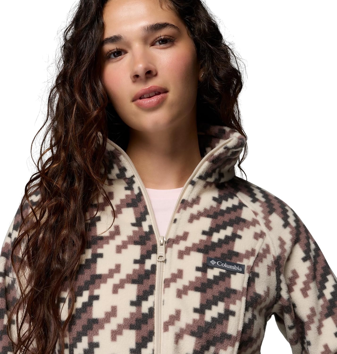 image:imageColumbia womens Benton Springs Printed Full ZipDark StoneTwills