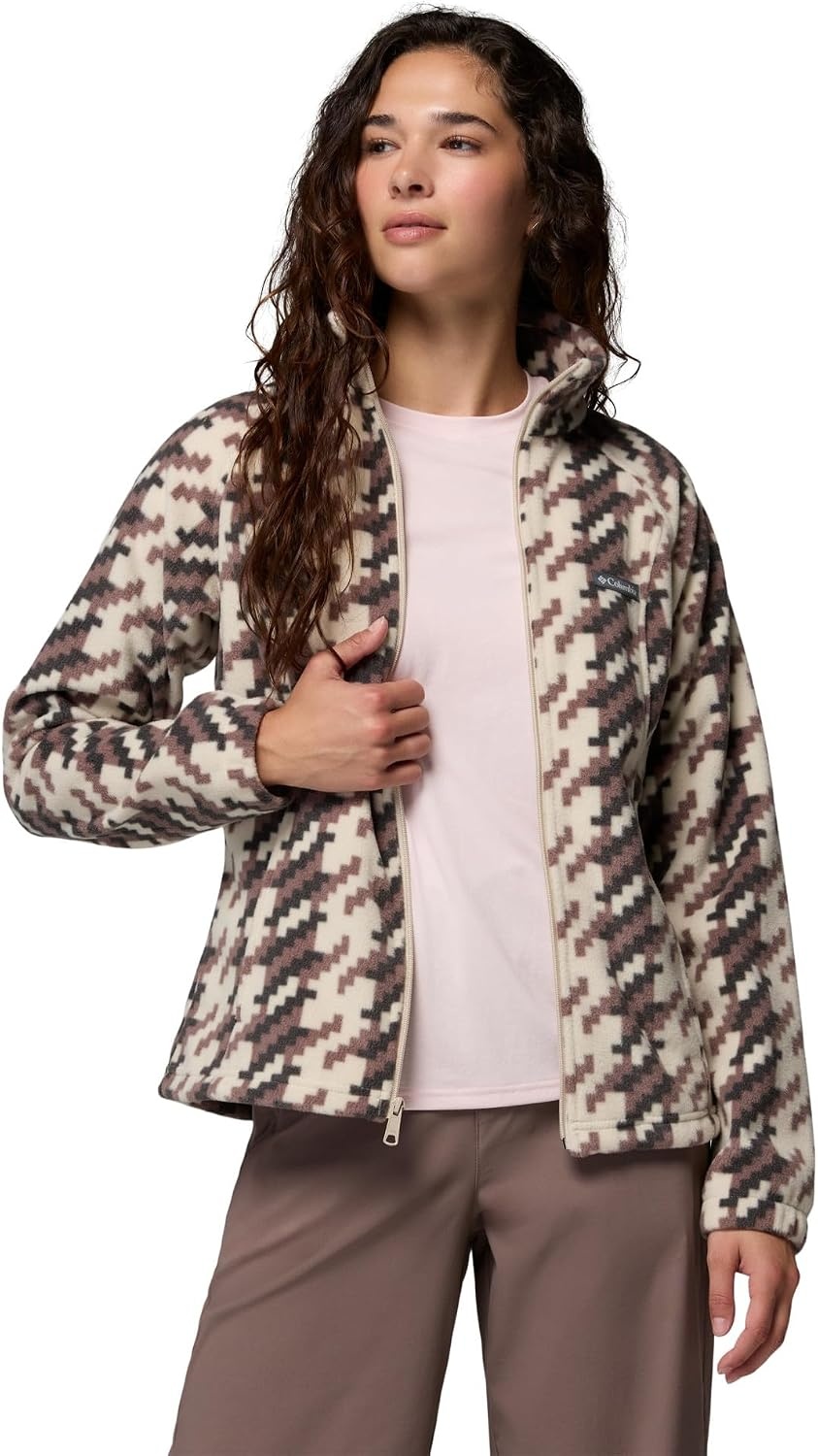 image:imageColumbia womens Benton Springs Printed Full ZipDark StoneTwills
