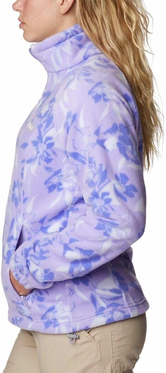 image:imageColumbia womens Benton Springs Printed Full ZipFrosted PurplePop Flora Tonal