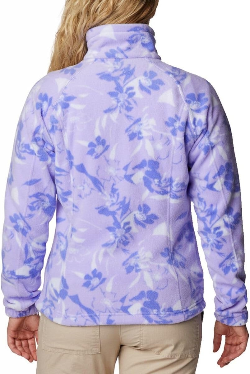 image:imageColumbia womens Benton Springs Printed Full ZipFrosted PurplePop Flora Tonal