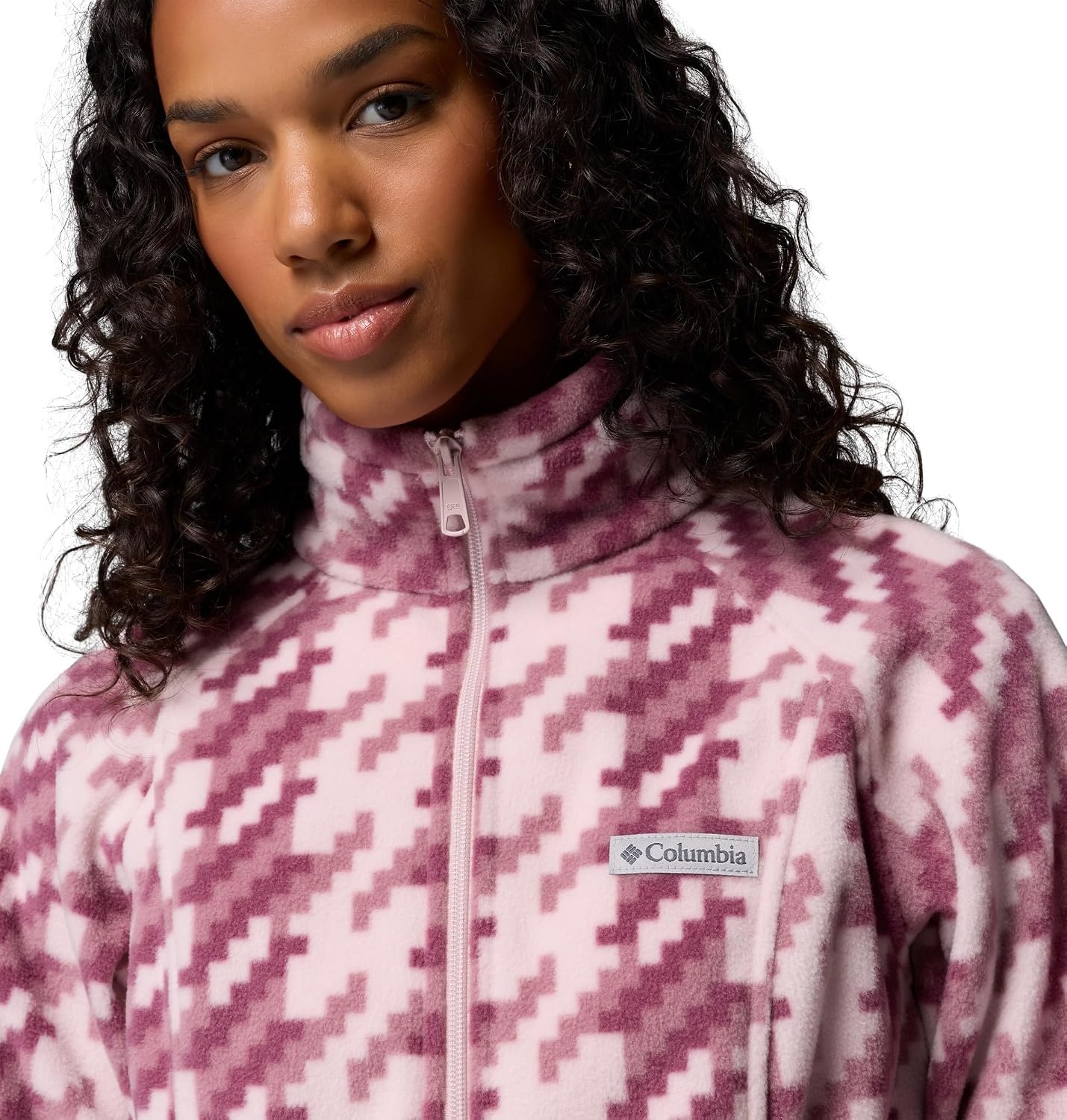 image:imageColumbia womens Benton Springs Printed Full ZipMineral PinkTwills