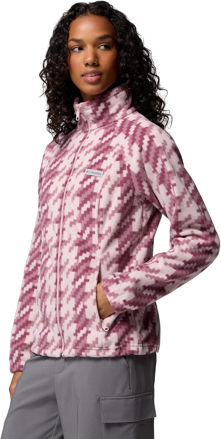 image:imageColumbia womens Benton Springs Printed Full ZipMineral PinkTwills