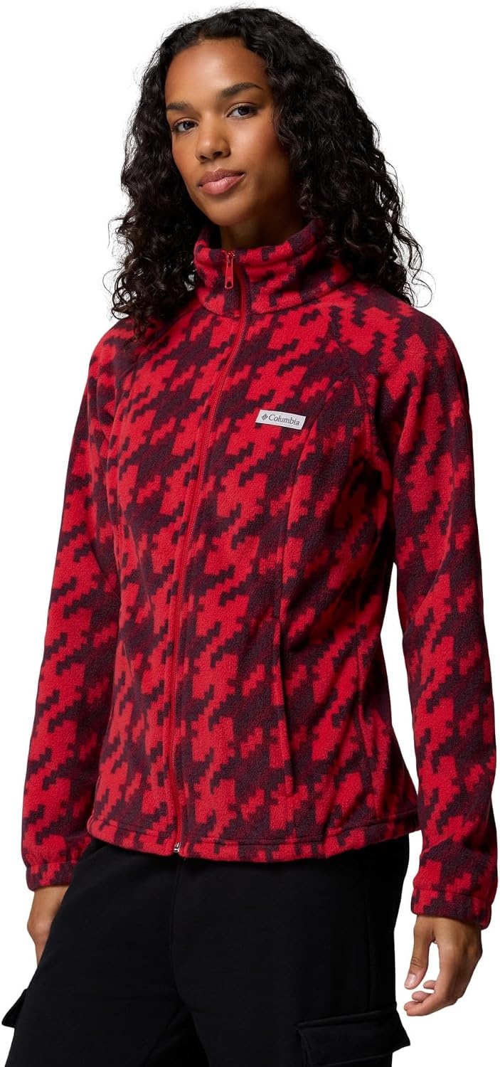 image:imageColumbia womens Benton Springs Printed Full ZipMountain RedTwills