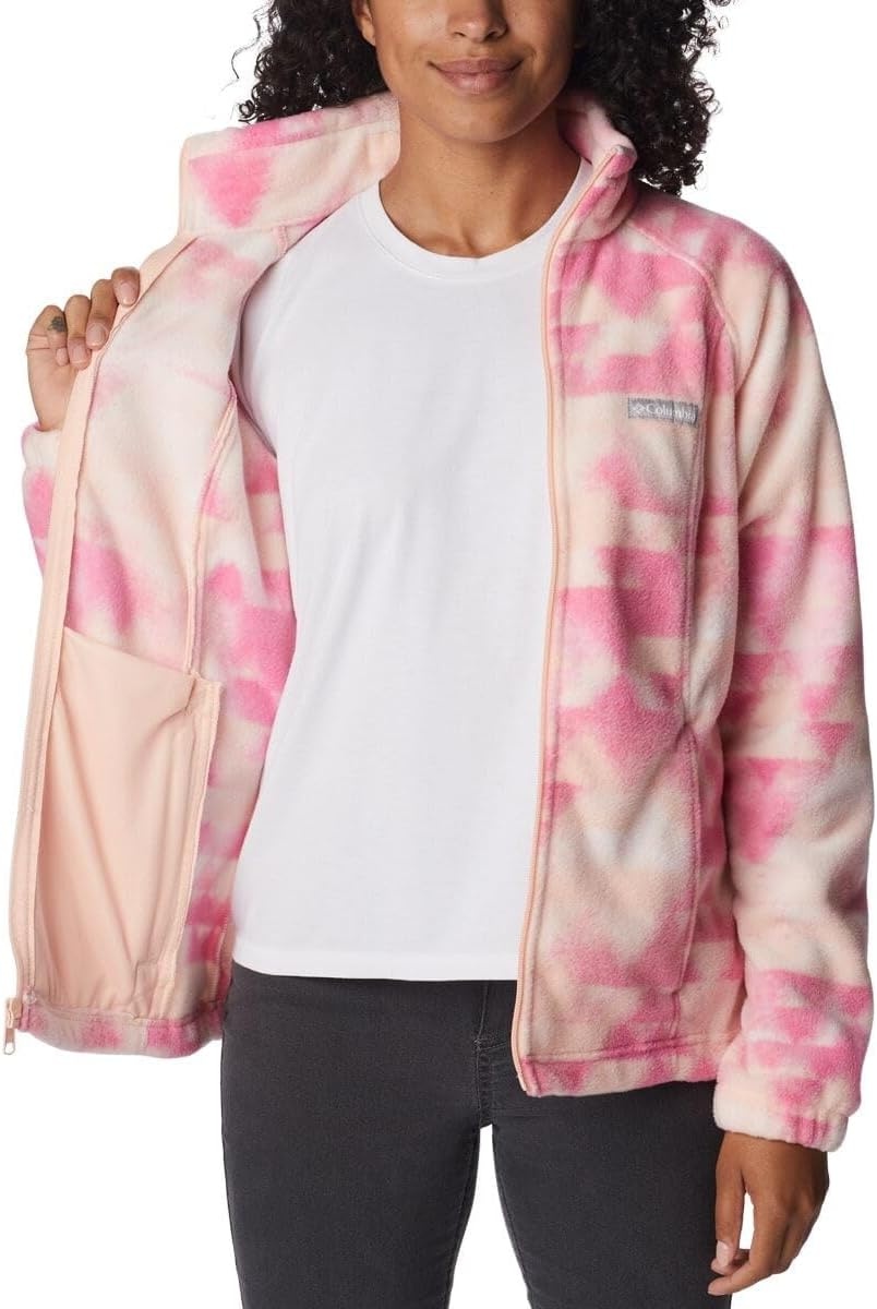 image:imageColumbia womens Benton Springs Printed Full ZipPeach BlossomDistant Peaks