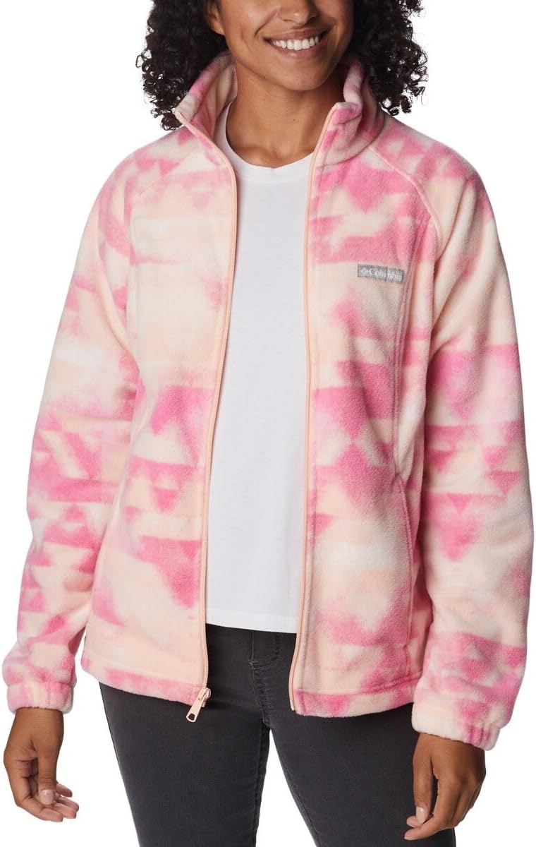 image:imageColumbia womens Benton Springs Printed Full ZipPeach BlossomDistant Peaks