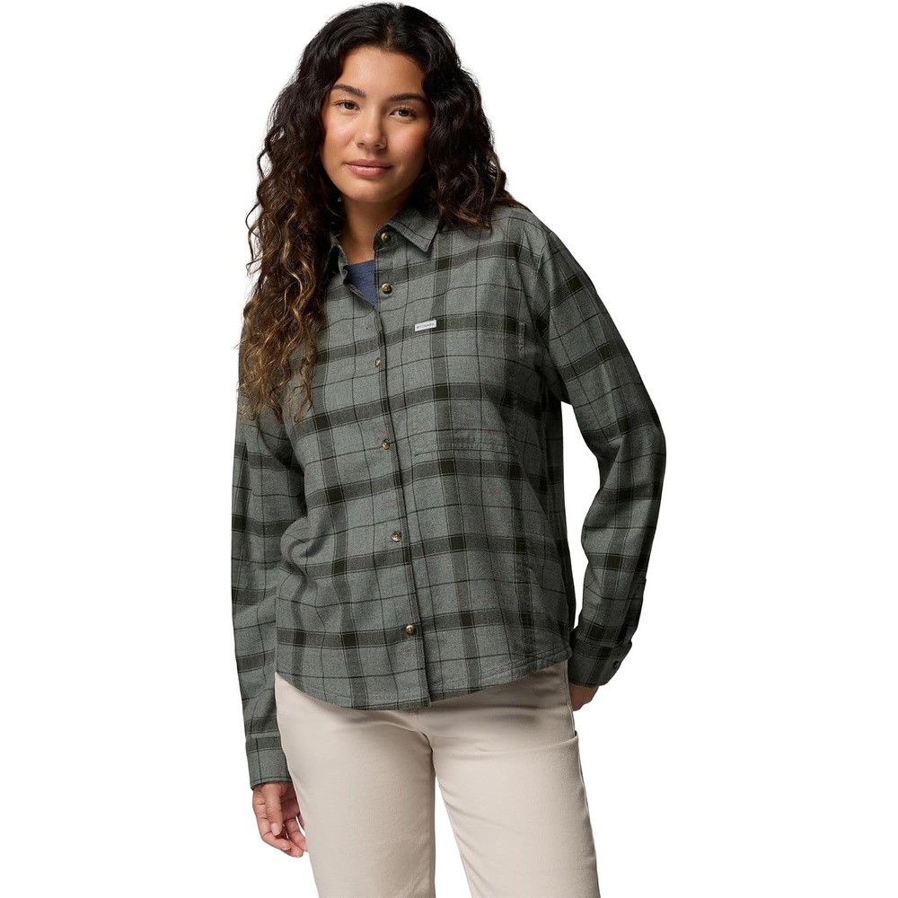 image:imageColumbia Womens Blue Point Creek Woven Long Sleeve ShirtSedona SageWindow Check