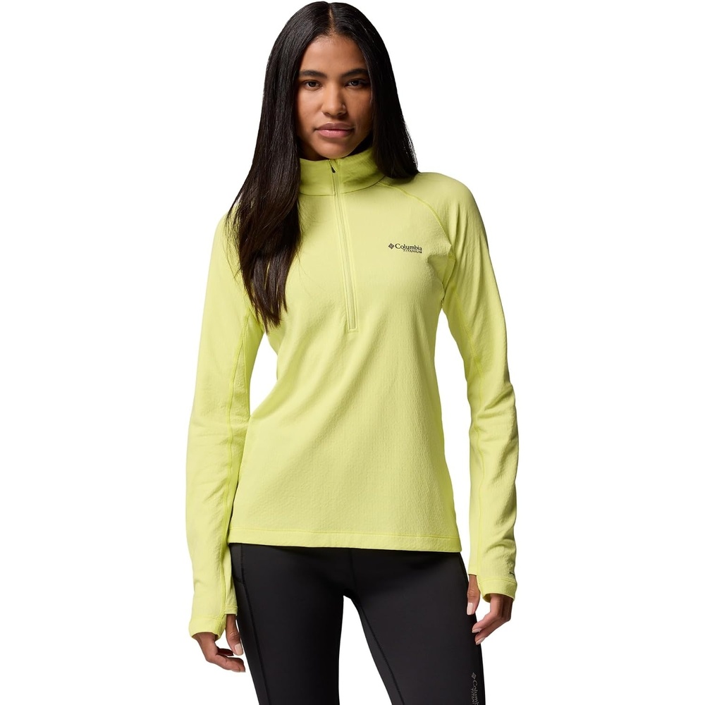 image:imageColumbia Womens Driventure Half Zip Poppy Red MediumNeon LightWhite