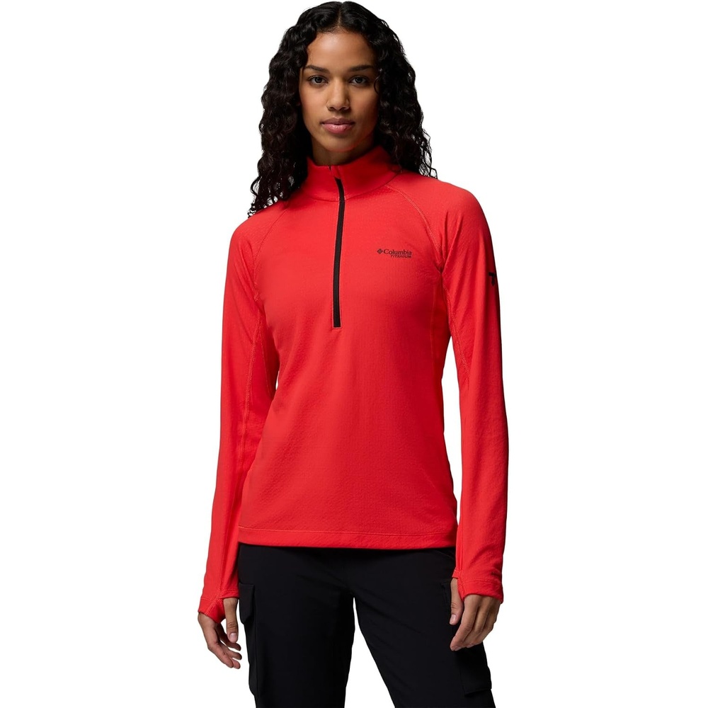image:imageColumbia Womens Driventure Half Zip Poppy Red MediumPoppy Red