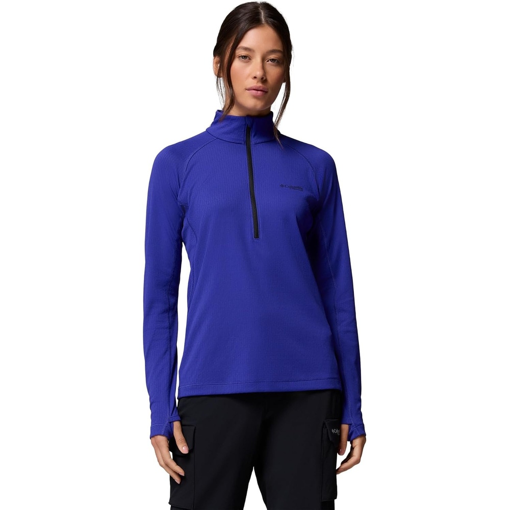 image:imageColumbia Womens Driventure Half Zip Poppy Red MediumPurple Quartz