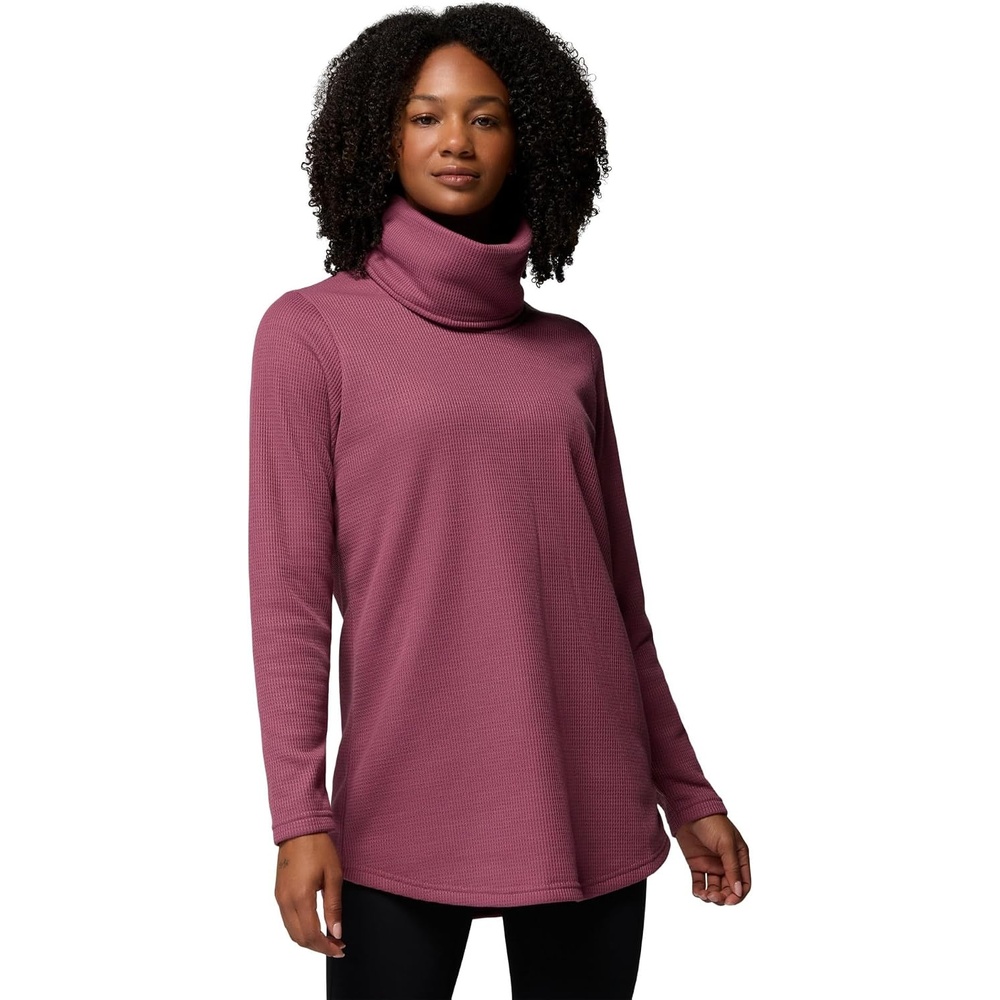 image:imageColumbia Womens Holly Hideaway Waffle Cowl Neck PulloverAntique Mauve