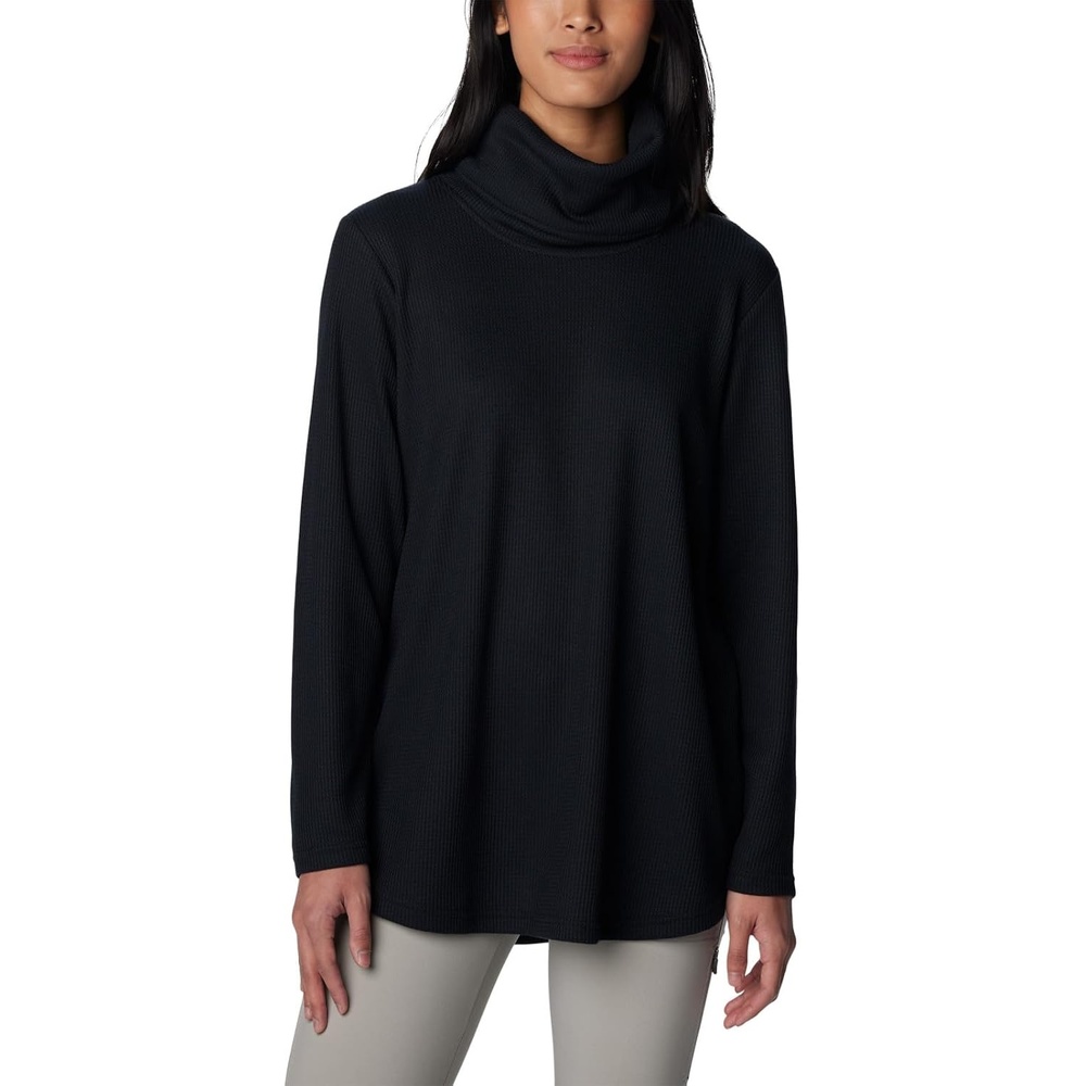 image:imageColumbia Womens Holly Hideaway Waffle Cowl Neck PulloverBlack
