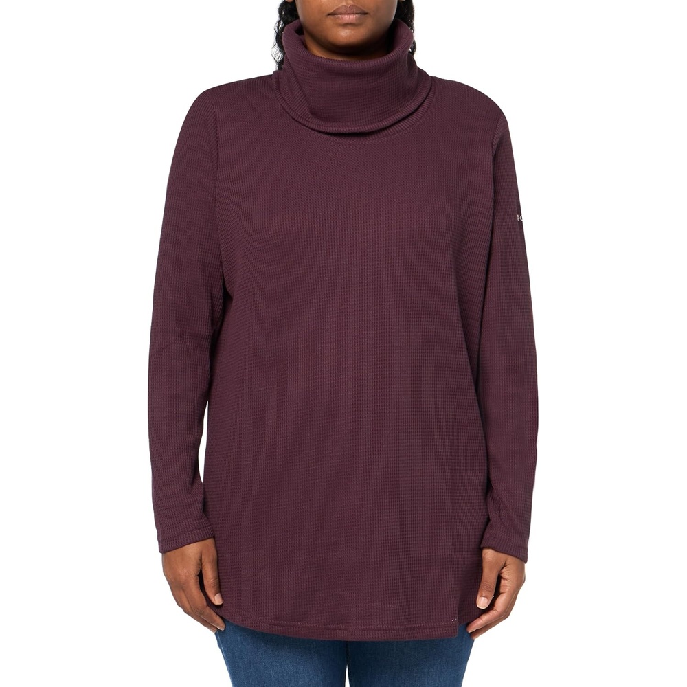 image:imageColumbia Womens Holly Hideaway Waffle Cowl Neck PulloverMoonvista