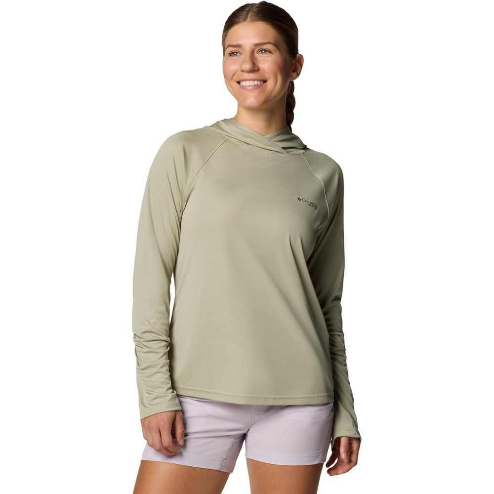 image:imageColumbia Womens PFG Tidal Tee II HoodieSmokey Sage