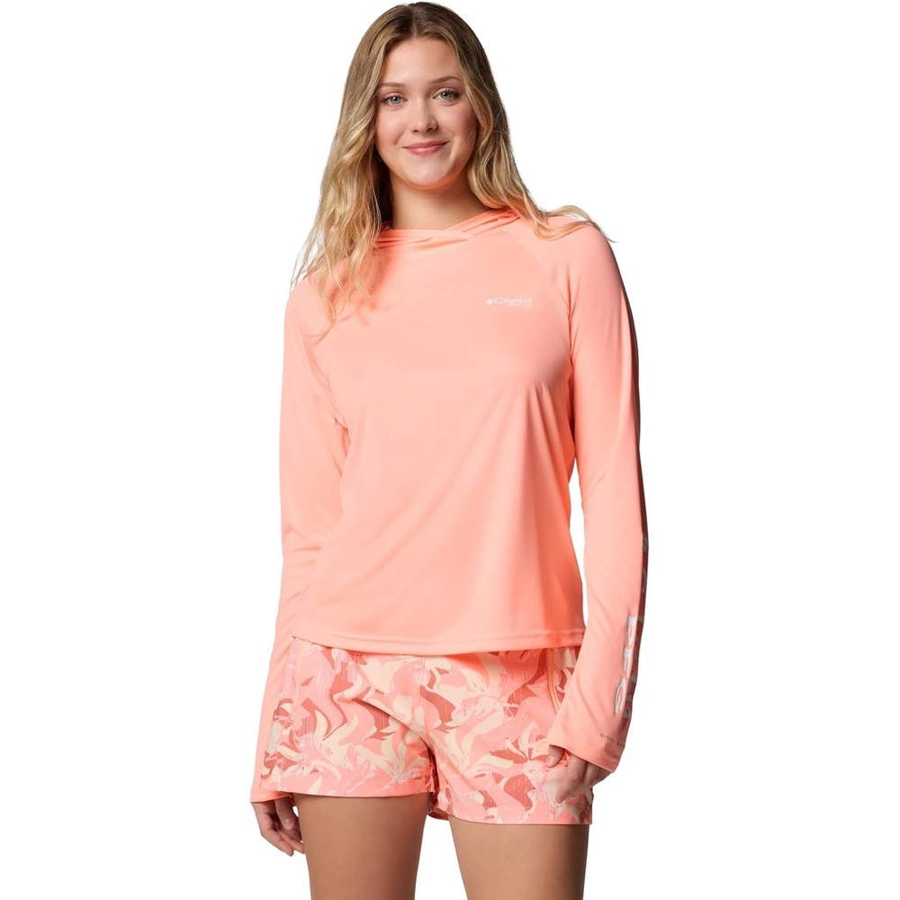 image:imageColumbia Womens PFG Tidal Tee II HoodieTiki Pink